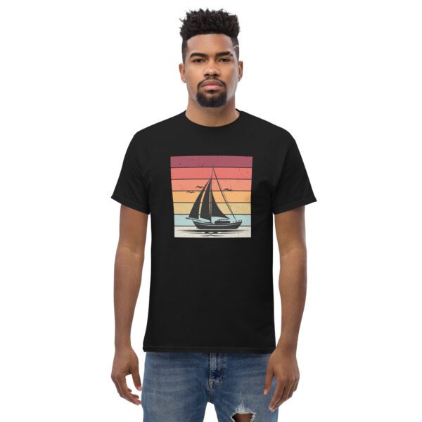 Vintage Sunset Sailboat Tee for Ocean Lovers