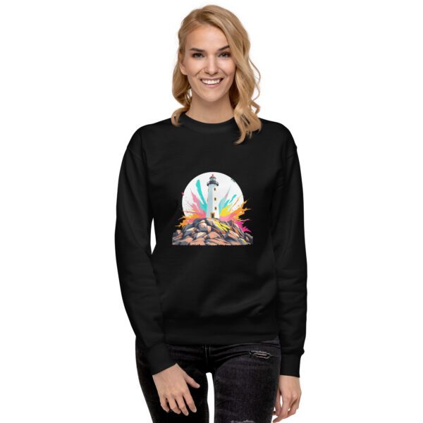 Bold Coastal Lighthouse Splash Sweatshirt